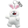 SK Japan 16918 Tabekko Animal Nuigurumi Key Ring, Rabbit Acrylic