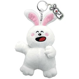SK Japan 16918 Tabekko Animal Nuigurumi Key Ring, Rabbit Acrylic