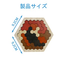 SANJAOYEE Wooden Tetris Puzzle, Wooden Puzzle, 6 Years Old, 7 Years, Color and Shape, Develops Sensory of Shape, Elementary School Students, Girls, Boys, Children, Puzzle, Birthday, Present, Building