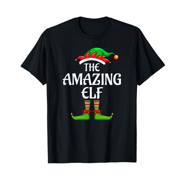 Amazing Elf Matching Family Group Christmas Party T-Shirt