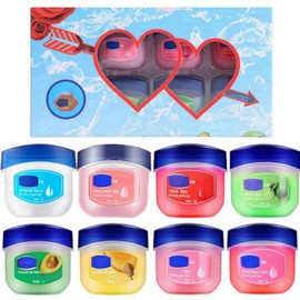 8PCS Lip Balm Set,Lip Balm Multipack,Mini Lip Balm,Multipack Lip Moisturizer For Very Dry Lips Lip Repair Sleeping Lip Mask For Day&Night Lip Care,Reduce Lip Lines&Wrinkle,Brighten Dark Lip Color