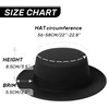 Fedora Hats for Men Women Pork Pie Hats Flat Top