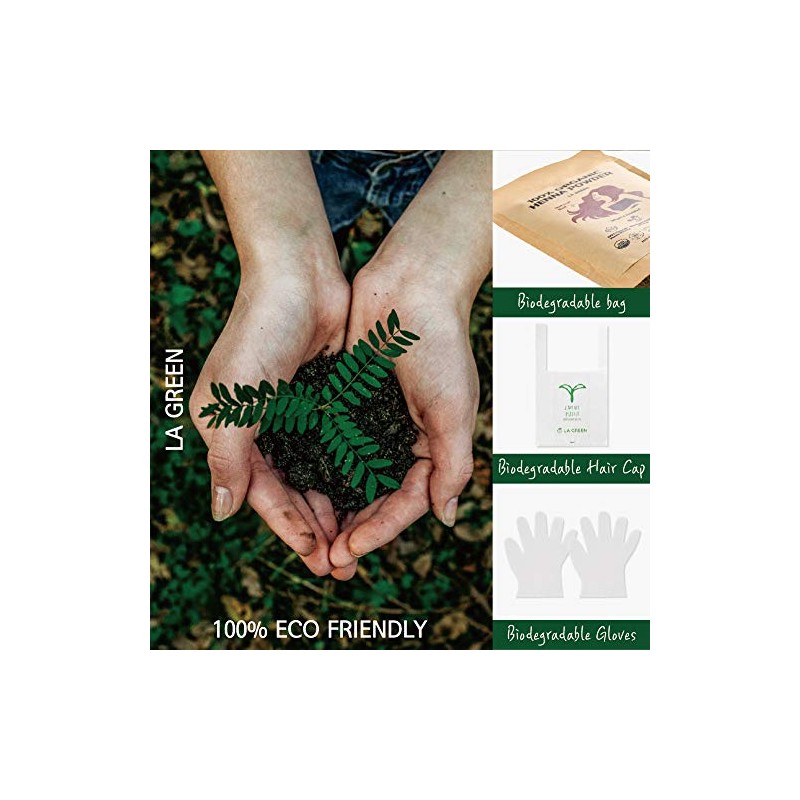 100% Orgánico Usda Polvo de Henna Castaño Claro para Tinte