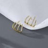 SLUYNZ 925 Sterling Silver Cool CZ Cuff Earrings Earrings for