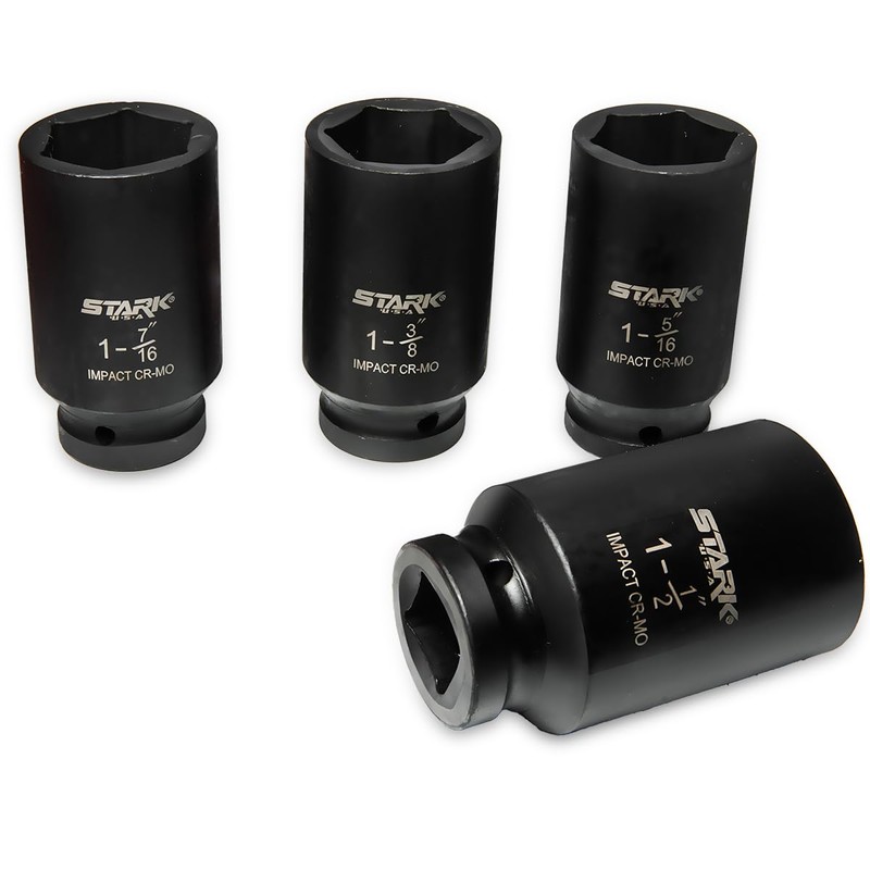 XtremepowerUS 9pc 3/4" Drive Deep Impact Cr-V Socket Set SAE