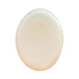 Bacatgem 1 Pcs Synthetic Opalite Crystal Thumb Worry Stone,Stress Relax Healing Reiki Crystal Pocket Palm Stones