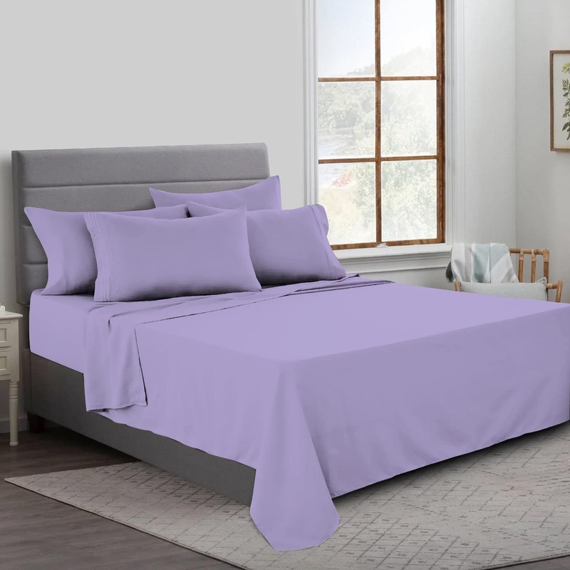 MistyMorning Flat Sheet, Soft & Premium quality Bedding & Linen,