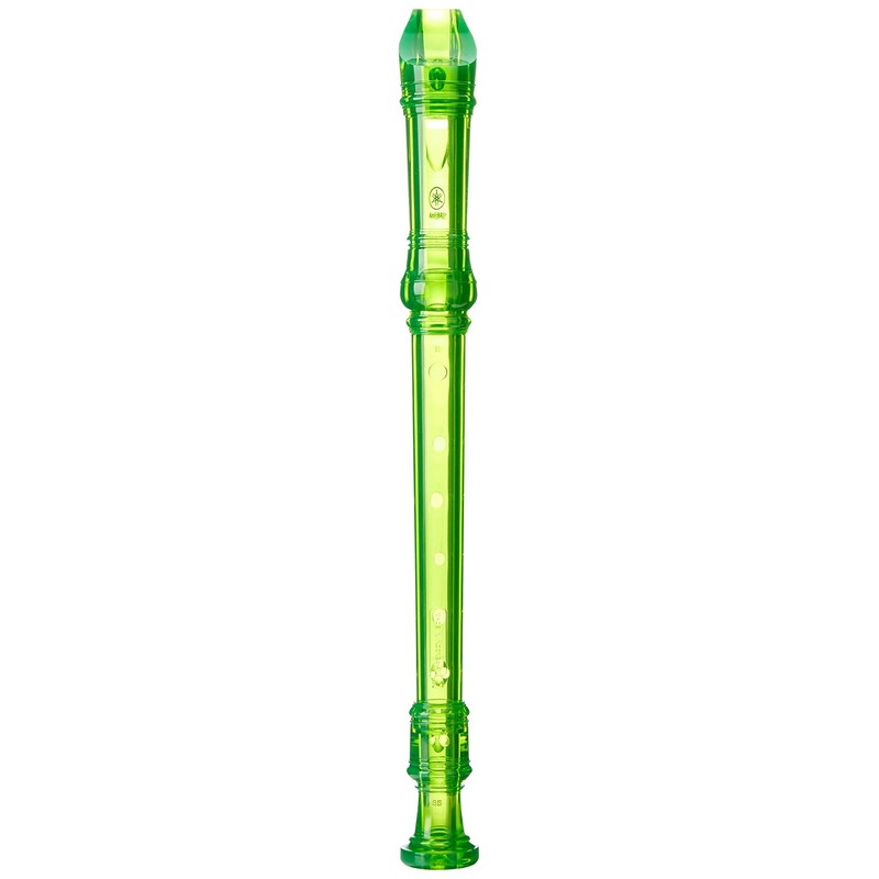 Yamaha YRS 20BG Sweet Soprano Recorder, Clear, Green