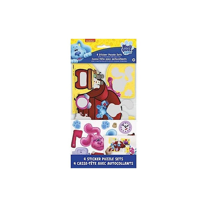 Unique Multicolor Blue's Clues Activity Cards with Stickers - 4