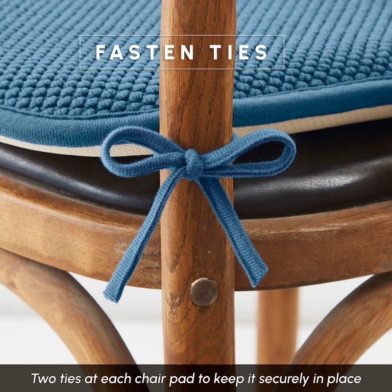 Elegant Comfort 6 Pack Chair Cushion Covers - Skid-Proof Rubber