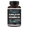 Focus Pharmacology 5,000 IU Vitamin D3 with Vitamin K2-60 Capsules