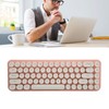 Wireless Keyboard Mouse Combo Mini Portable Retro Silent 2.4G Wireless