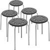 Yaheetech 10pcs Portable Stacking Stools 17.3in Flexible Plastic Seating Backless