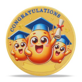 Potato Bachelor Graduation Coin Congratulation on Your Graduation Milestone Commemorative Token Ideal Graduation Present for Students Completing Their Education Journey
