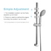 OFFO Shower Riser Rail, 62cm Segmented Wall Mounted Shower Rail