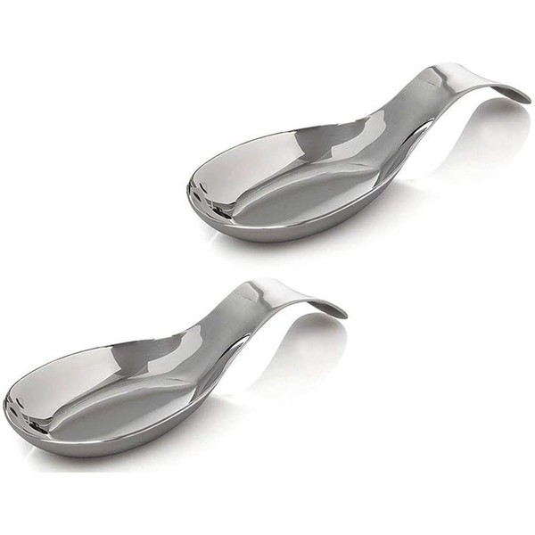 Kitchen Kemistry Premium Grade Stainless Steel Spoon Rest with Long