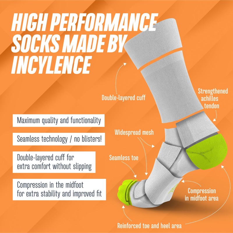 INCYLENCE ULTRALIGHT Running Socks for Men and Women, Breathable and