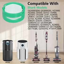 [4 Pack] Shark Odor Neutralizer Cartridges, Compatible with AZ3000 AZ3002 HZ3000 HZ3002 IZ862H IZ562H ZD550 Stratos Upright Vacuum, HP301 HP302 Air Purifier, Part# 1541FC3000, 4 Scents