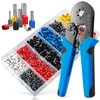 Ferrule Crimping Tool Kit, LUNEY Wire Ferrule Kit with 1250PCS
