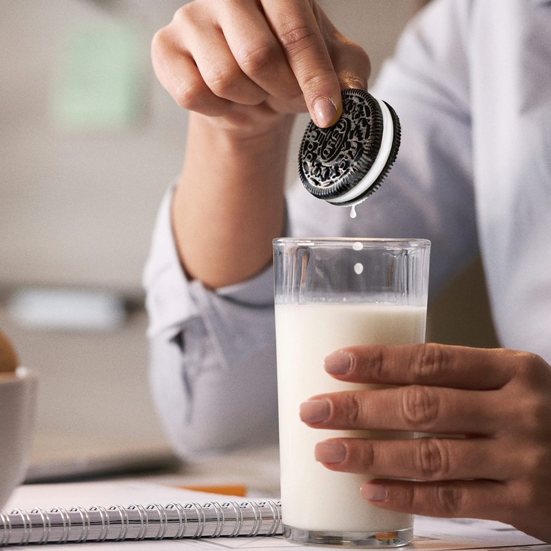 OREO Double Stuf Chocolate Sandwich Cookies, King Size, 12 Snack