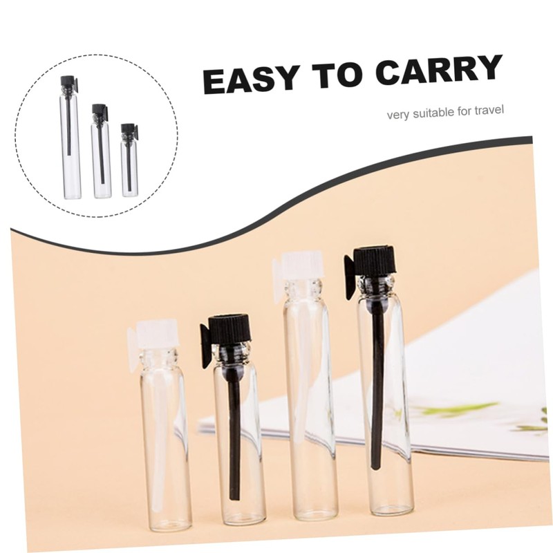 Mikinona 150pcs Bottles Plastic Mini Travel Bottles 1ml 2ml 3ml