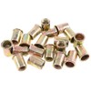Keadic 100Pcs M12 Rivet Nuts Metric Zinc Plated Rivet Nut