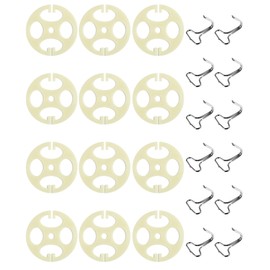 Qziulr Zlirfy 12PCS Car Seat Cover Plum Plate Metal Hooks,Car Seat Cover Accessories,6Pcs Car Seat Covers Chucks and 6Pcs Metal Hooks Set Locking Clip,Plastic Card Fixed Fastener Buckle Replacement