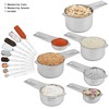 Nstezrne Measuring Cups and Spoons Set 17, 18/8 Stainless Steel