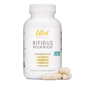 Probiotics 30 Billion CFU - Bifidus Mood Support Supplement w/prebiotics & probiotics for Women and Men - Mood & Digestion Support- Histamine Free - Natural Mood Boost - 60 Days Supply, Non-GMO