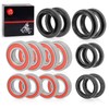 Front Rear Wheel Bearing Seals Kits 2005-2013 For Yamaha Rhino