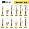 HSEAMALL 13pcs Combination Drill Tap Bit Set, Screw Tapping Threading