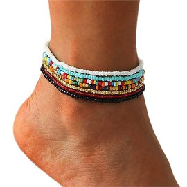 Zoestar Boho Anklet with Beads Anklet for Women and Girls