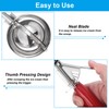 PATIKIL Ice Cream Spoon with Trigger 1.3oz Stainless Steel Scoop