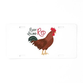 CafePress Rhode Island Red Aluminum License Plate, Front License Plate, Vanity Tag