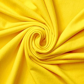 Cotton Jersey Spandex Knit Stretch Fabric 58/60" Wide (1 Yard, Neon Yellow)