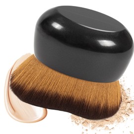 Large Self Tanning Brush, Kabuki Brush for Body And Face,Body Makeup Brush for Tan Application,Blusher Brush,Fake Tan Tanning Perfector for Leg Arm Makeup & Bronzer,Suncreen Applicator (BLACK)