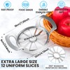 AUBENR 4.72 Inch Extra Large Apple Slicer with 12 Blades