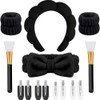 Set negro de 14 piezas MODAMNGL con diadema nube, pulseras,