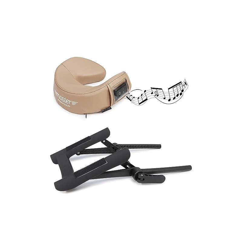 Master Massage Universal MusicMaster Crescent Round Face Cushion and Adjustable