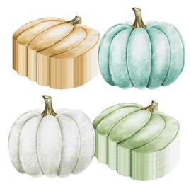 Fall Decorations Napkins, 40Pcs Blue Pumpkin Napkins Disposable Fall Napkins, Fall Pumpkin Decorations Autumn Leaves Napkins for Thanksgiving Autumn Harvest Fall Party Decorations