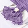 DeZerlor 12 Pack Grape Purple Napkins Cloth Boho Gauze Cheesecloth