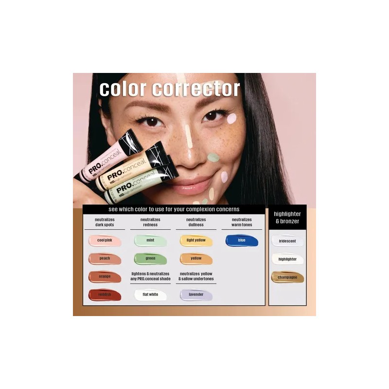 Corrector Hd Pro Conceal La Girl Cremosa De Larga Duracion