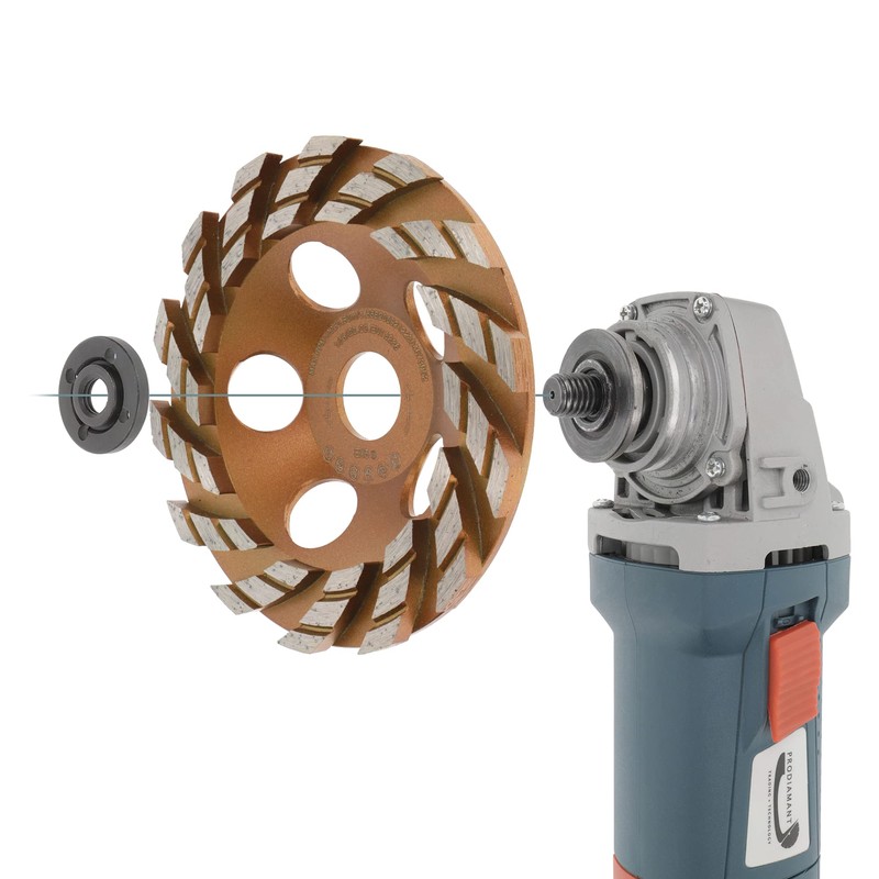 PRODIAMANT Premium Diamond Cup Wheel 125mm x 22.2mm TurboSpeed+ Diamond
