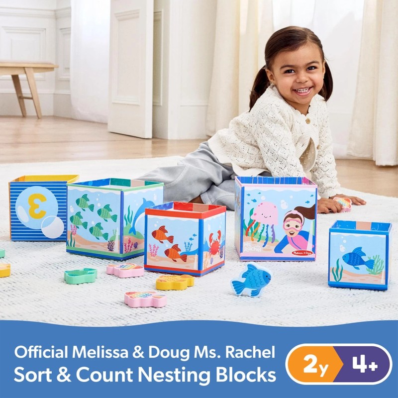 Melissa & Doug Ms. Rachel Sort and Count Nesting and