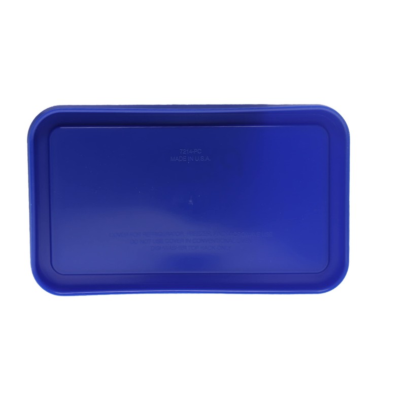 Pyrex 7214-PC 4.8 Cup Cadet Blue Lid Made in the