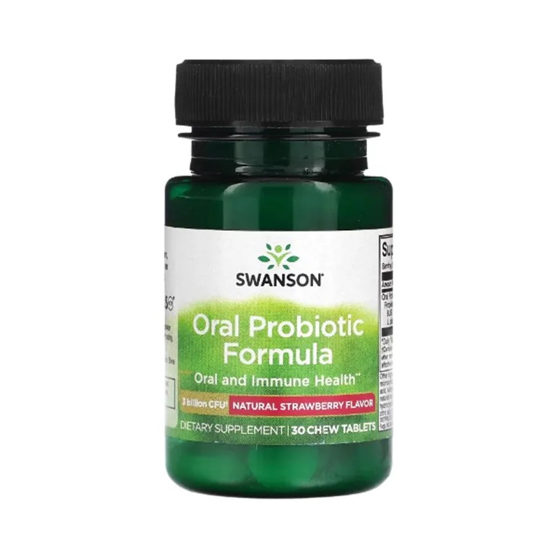 Oral Probiotic Formula X 30 Tabletas Masticables - Swanson Sabor