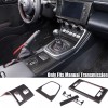 Ynei 5Pcs ABS Carbon Fiber Interior Center Console Trim Set