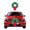 Car Christmas Wreath Decoration with Lights Suitable for Truck SUVs