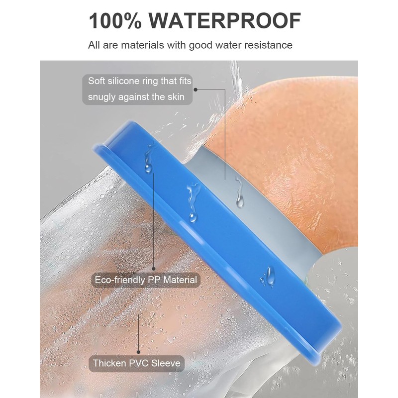 CureSquad Cast Shower Cover Arm, Cast Covers for Shower Arm,