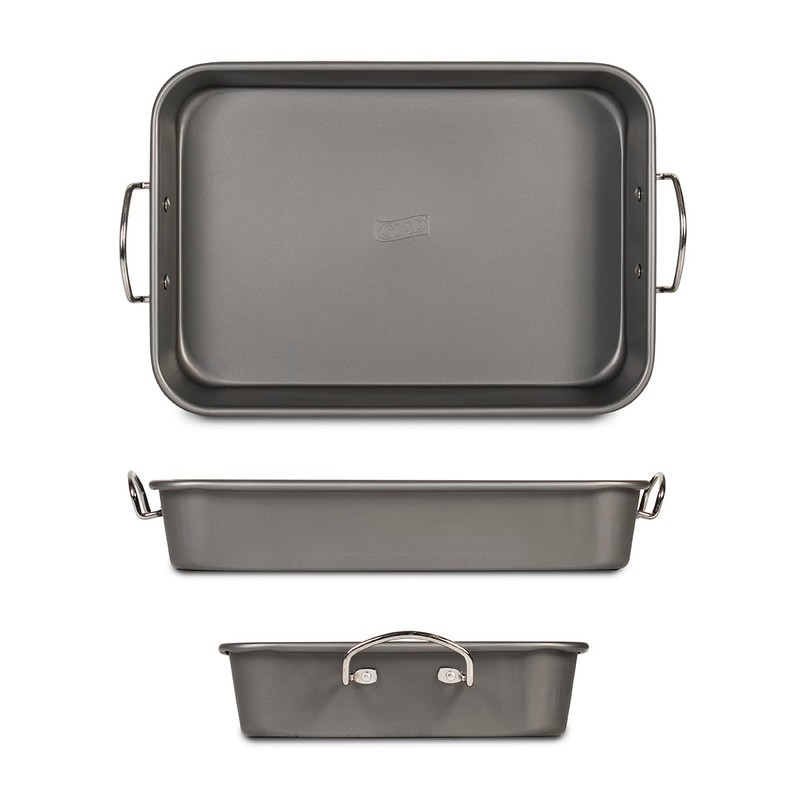 Glad Roasting Pan Nonstick 11x15 - Heavy Duty Metal Bakeware